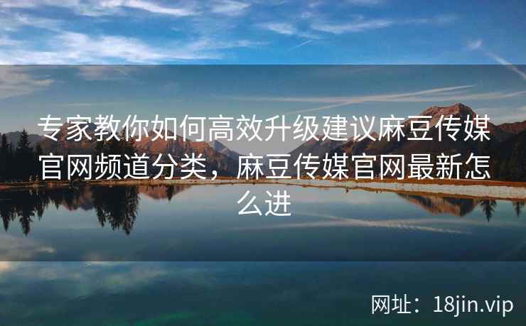 专家教你如何高效升级建议麻豆传媒官网频道分类，麻豆传媒官网最新怎么进