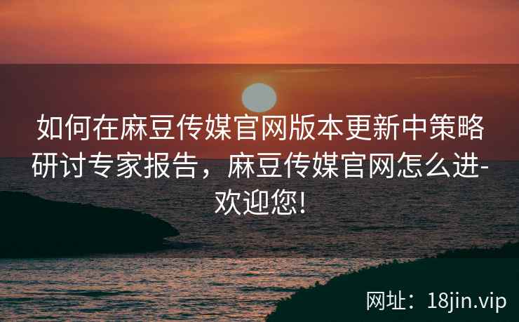 如何在麻豆传媒官网版本更新中策略研讨专家报告，麻豆传媒官网怎么进-欢迎您!  第1张