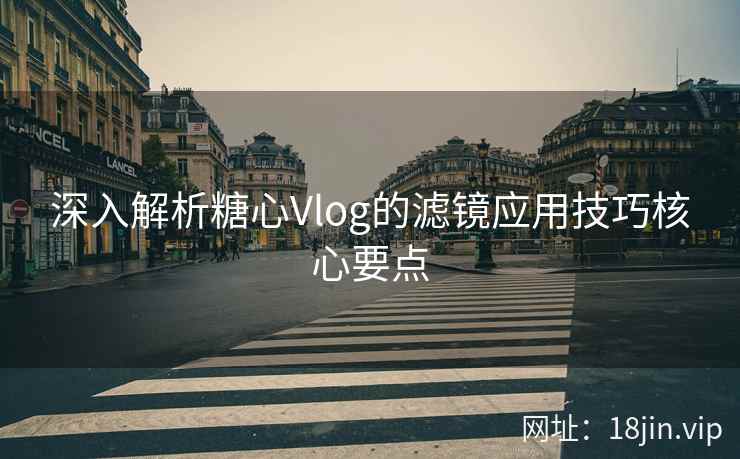 深入解析糖心Vlog的滤镜应用技巧核心要点